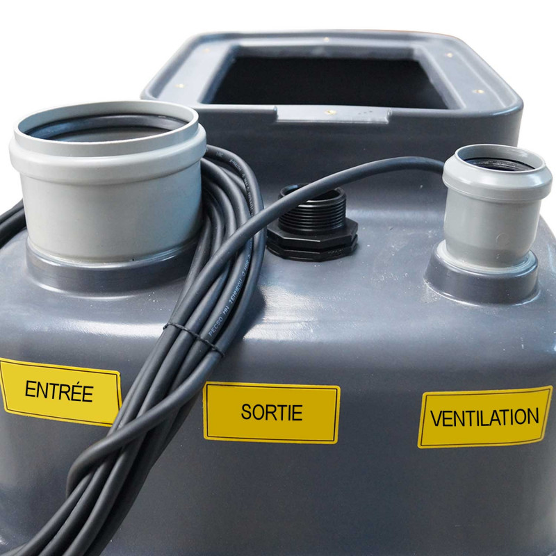 Station de relevage 100L - Pompe Inox 220V - Eaux chargées