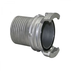 Demi-raccords à douille annelée réduite Alu.à verrou DN100