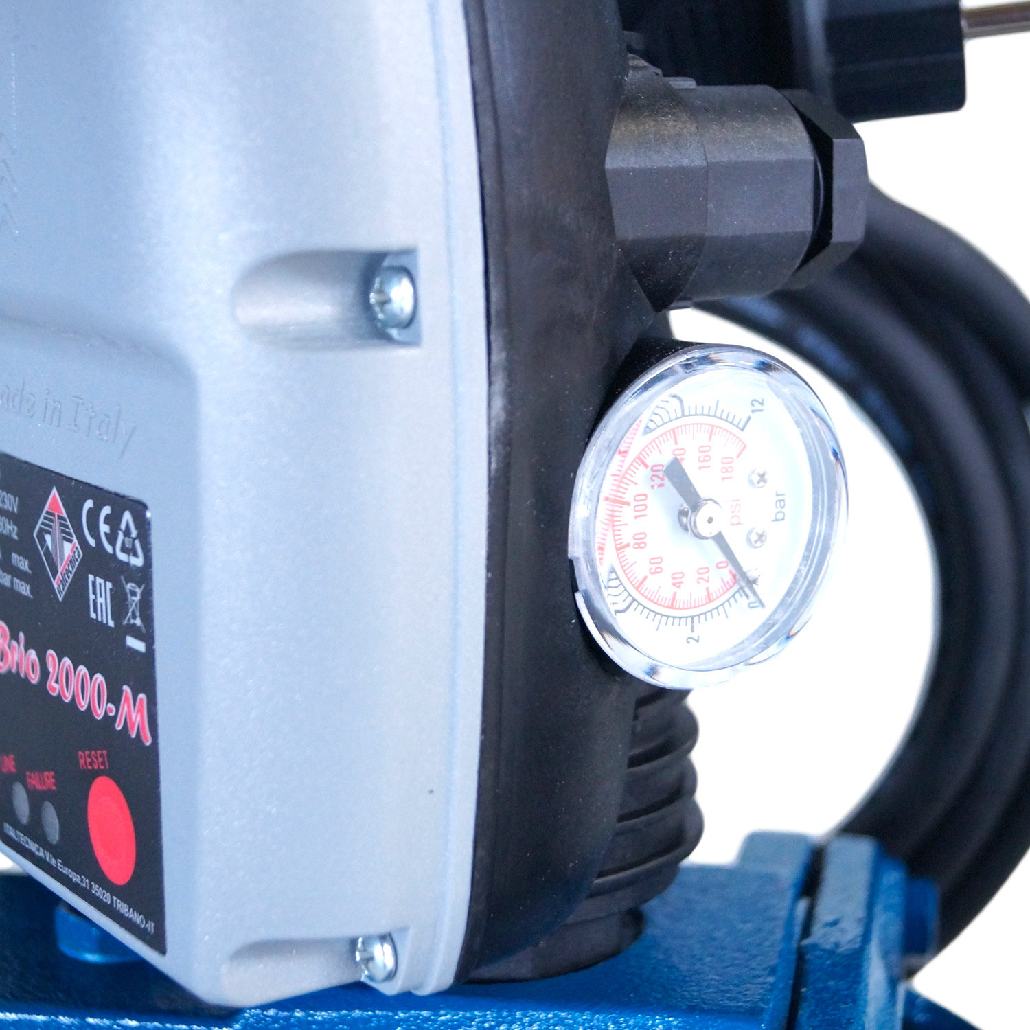 Pompe série JET 230V 0.75kW / 1cv avec 5m de câble + kit d'aspiration 8m + Presscontrol