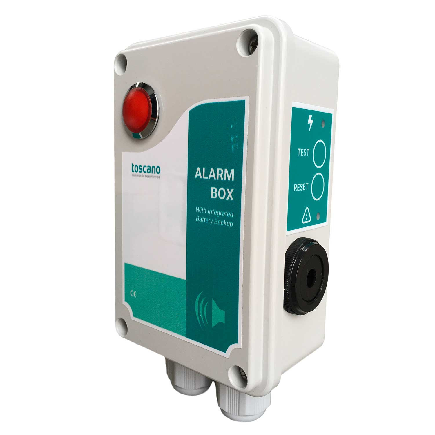 Boitier alarme sonore 90dB mono 230V avec voyant