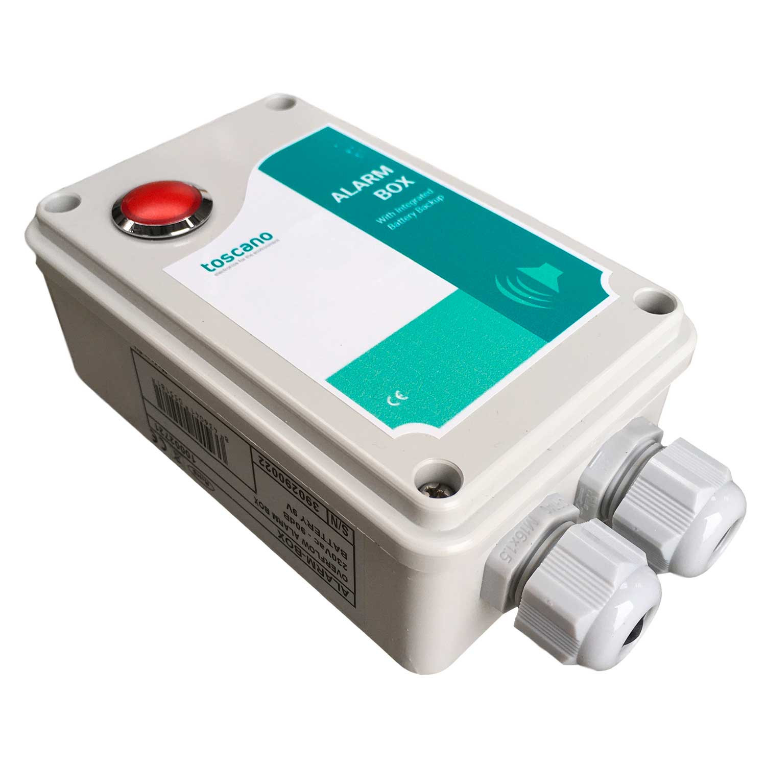 Boitier alarme sonore 90dB mono 230V avec voyant