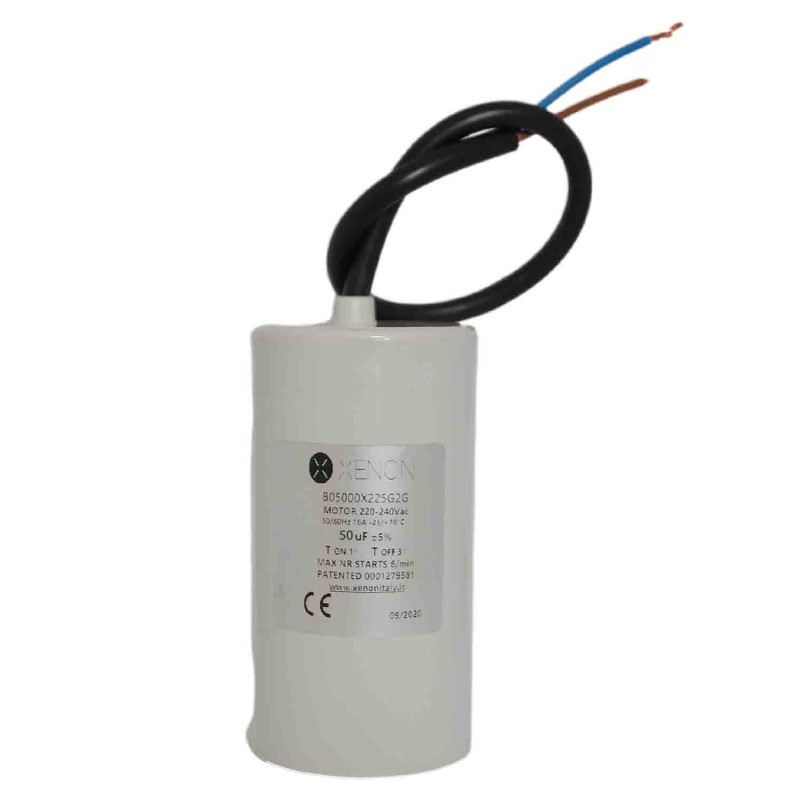 Condensateur avec relais électronique de démarrage 50µF