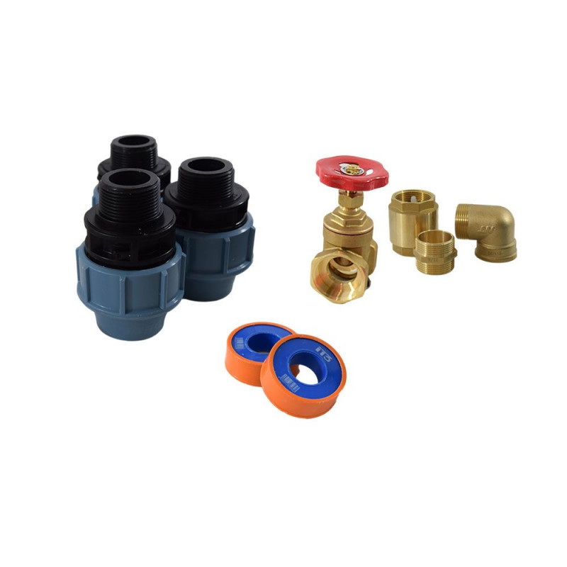 Kits de raccords pour sortie de forage Ø40 33/42mm (1''1/4)