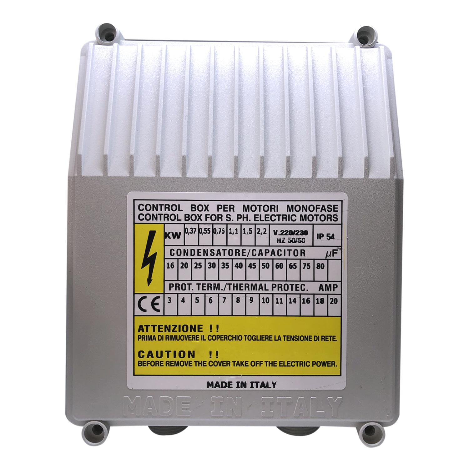 Coffret de démarrage pompe de puit 0.75Kw - 230V
