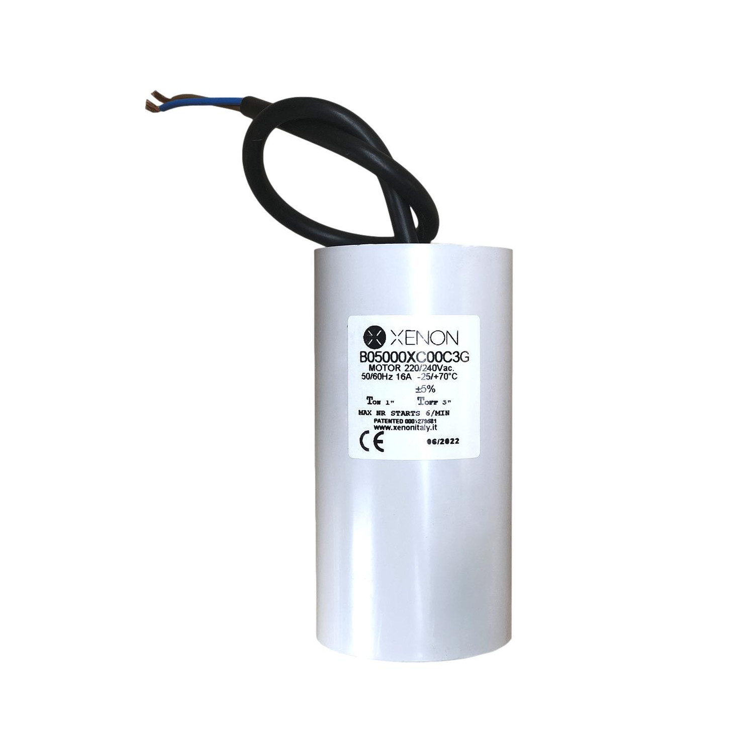 Condensateur avec relais électronique de démarrage 80µF