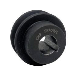 Poulie 1 gorge Ø50 arbre Ø19