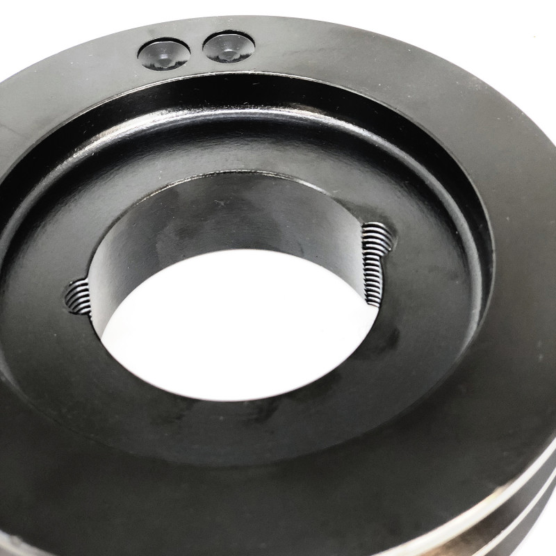 Poulie 2 gorges Ø160 arbre Ø19