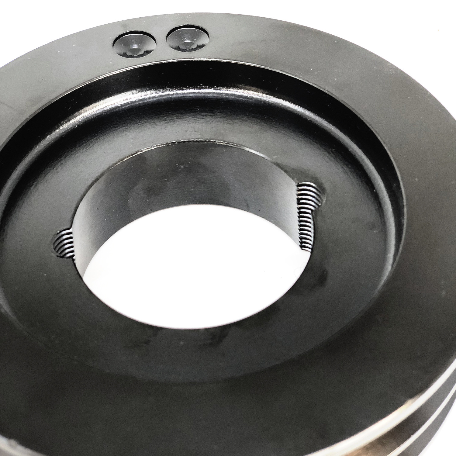 Poulie 2 gorges Ø71 arbre Ø28