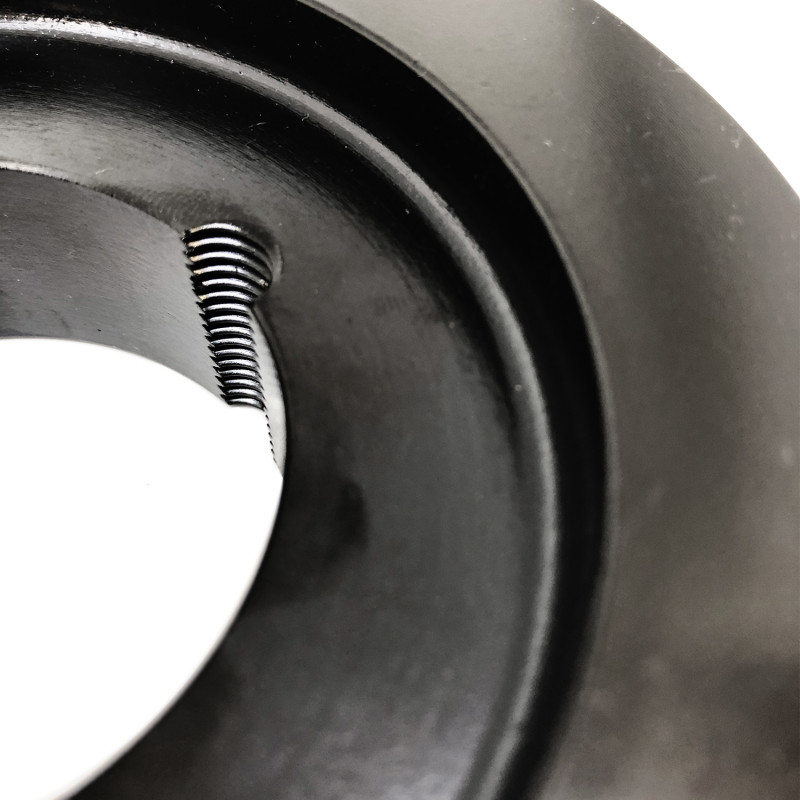 Poulie 2 gorges Ø132 arbre Ø42