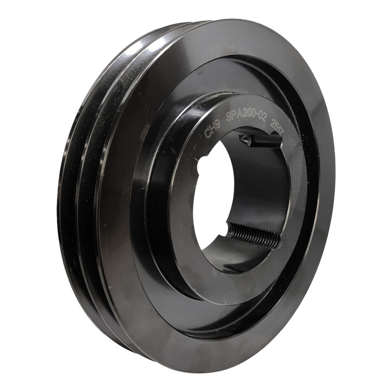 Poulie SPA 2 gorges Dp 200mm pour Moyeu Type 2517