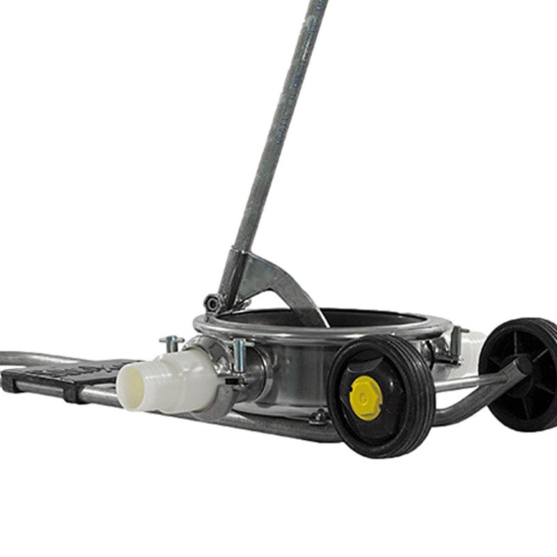 Pompe manuelle sur chariot inox a membrane grande capacité