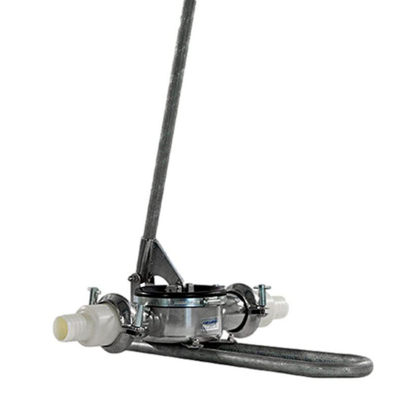 Pompe manuelle inox a membrane "In line" - Liquide Industriel ou Agricole