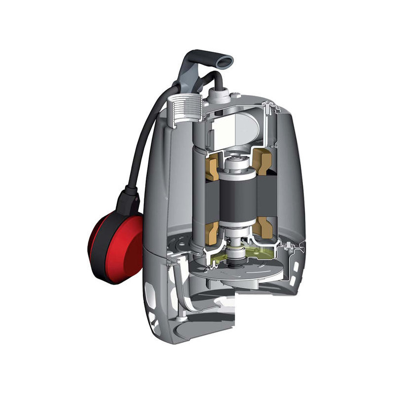 Pompe Calpeda GXVM256 - Pompe d'évacuation eau usée flotteur intégré - Inox 0.25kW 7.5m3/h 220V