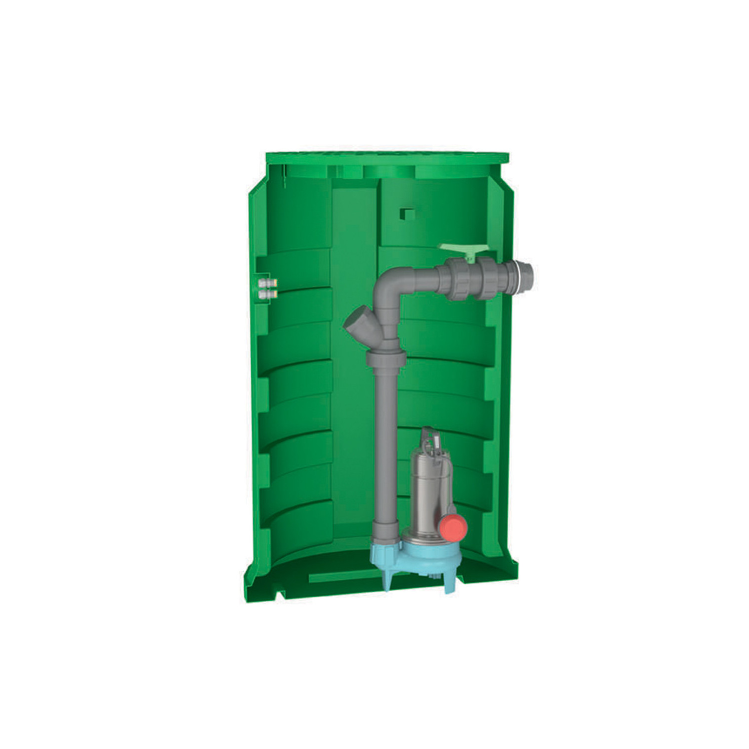 Station Calpeda CALIDOM 900 GQSM 50-13 - Station de relevage hors sol eaux chargées - 1.10kW 19.5m3/h 220V