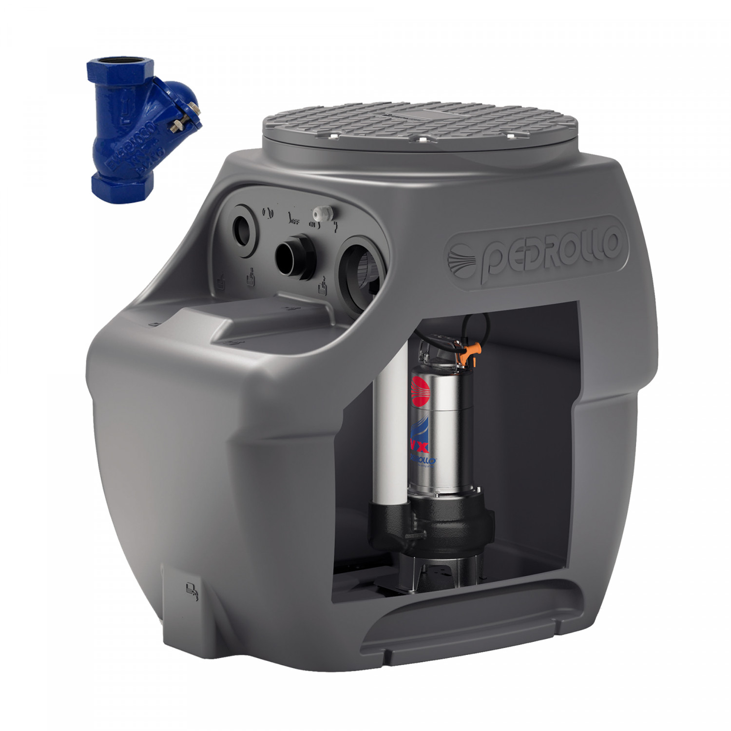 Station de Relevage 250L Pedrollo SAR250VXM15/50 Anti-Retour 220V 21 m3/h