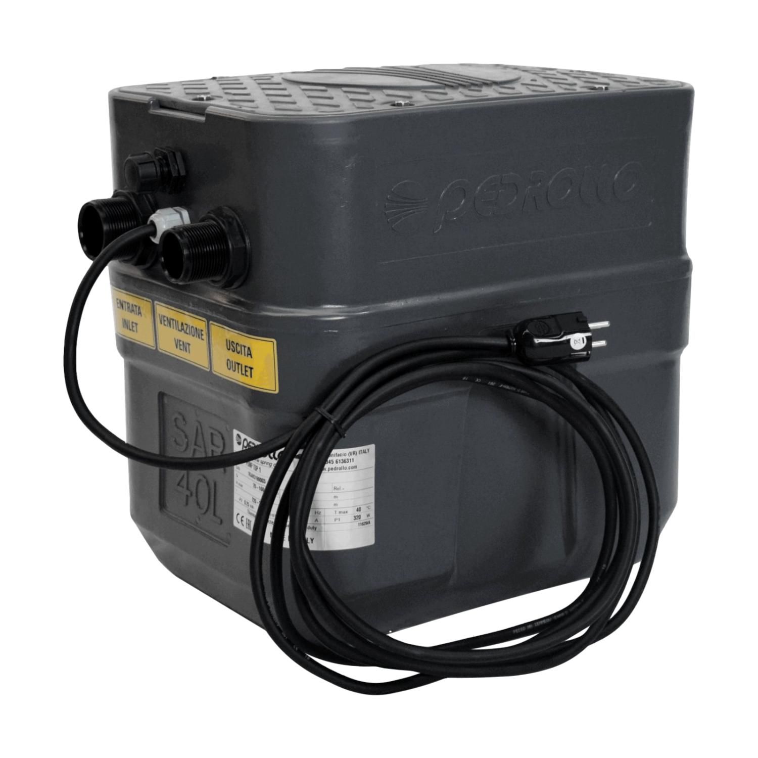 Kit Station de Relevage Pedrollo SAR 40L TOP1 - Complet 220V 4.8 m3/h