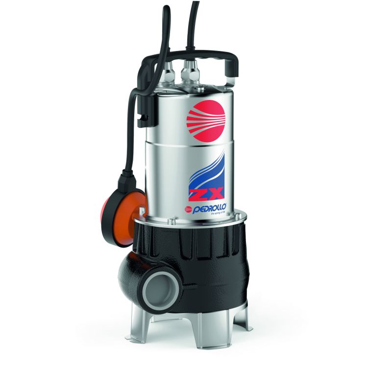Pompe de Relevage Pedrollo ZXm 1B/40 Eaux Chargées Flotteur intégré mono 12 m3/h 0.5 kW