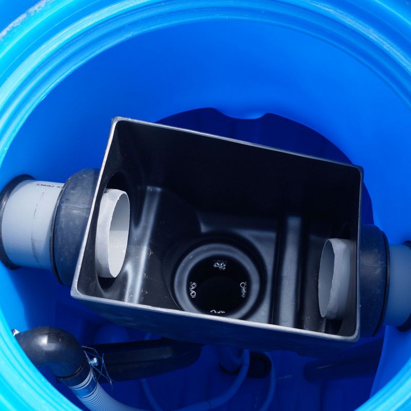 Kit complet récupérateur eau de pluie 6500L PEHD avec gestionnaire eau de ville normes NF