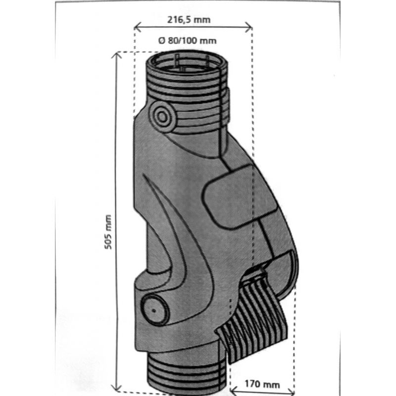 Filtre de gouttière RAINUS universel pour récupération eau de pluie