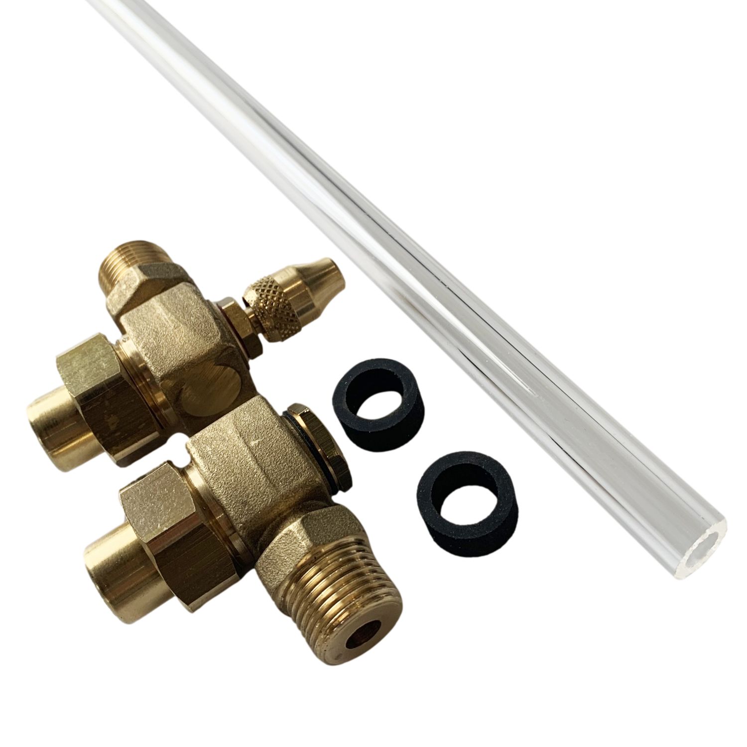 Jeu de Garniture et Tube de Niveau 1/2" pour Réservoirs Galvanisés 4 ou 6 bars