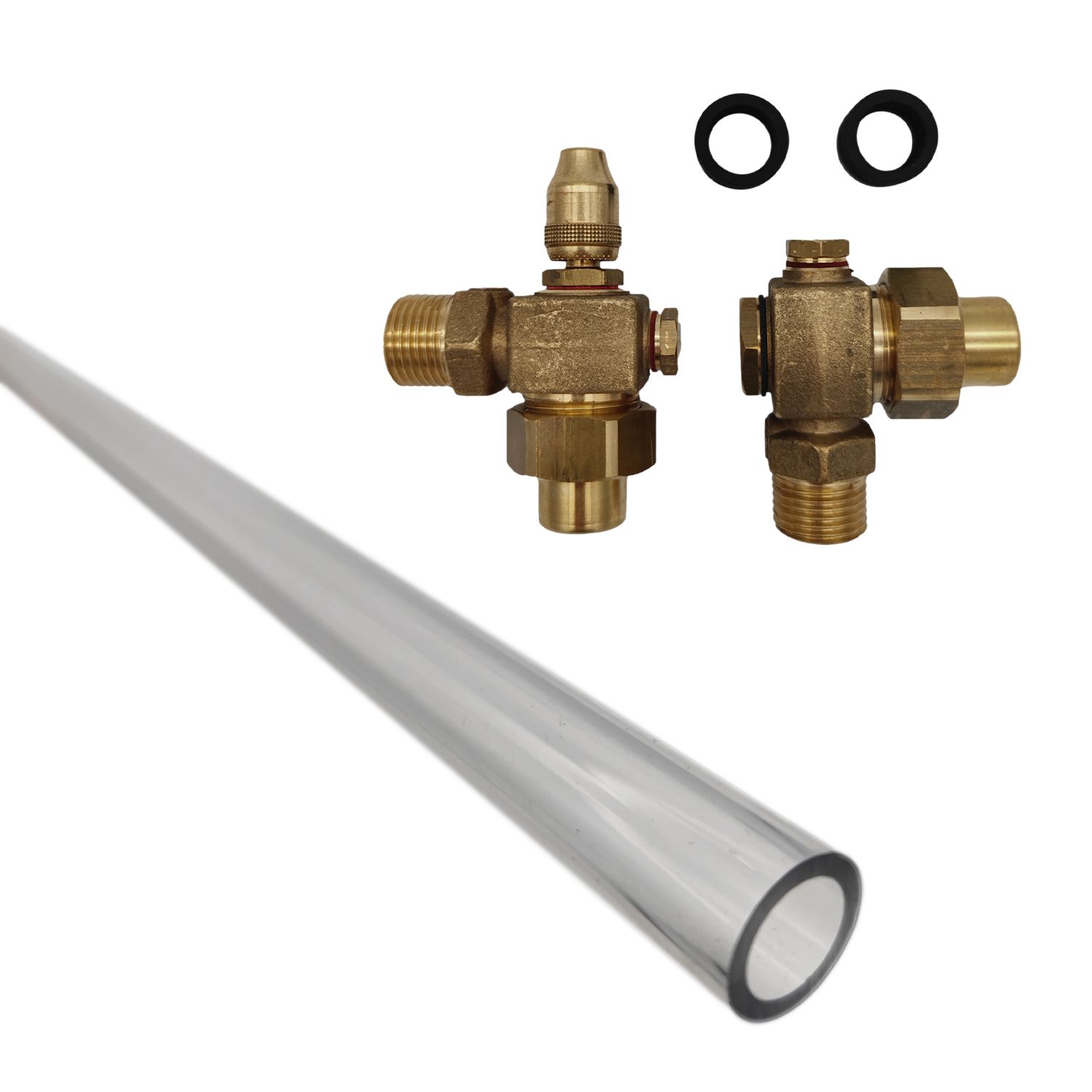 Jeu de Garniture et Tube de Niveau 1/2" pour Réservoirs Galvanisés 4 ou 6 bars