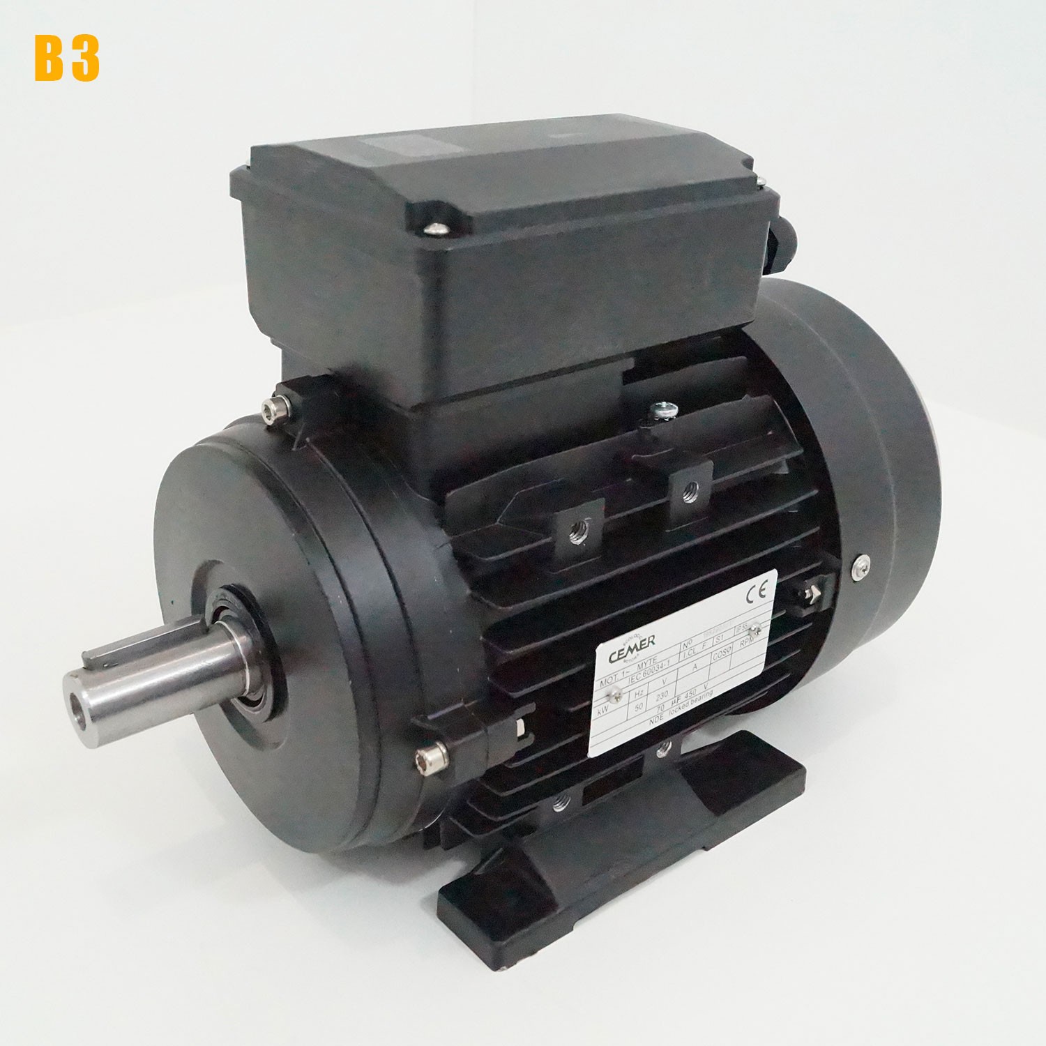 Moteur électrique 220V 0,25 kW 1000 tr/min Condensateur Permanent CEMER MY - Bride B3
