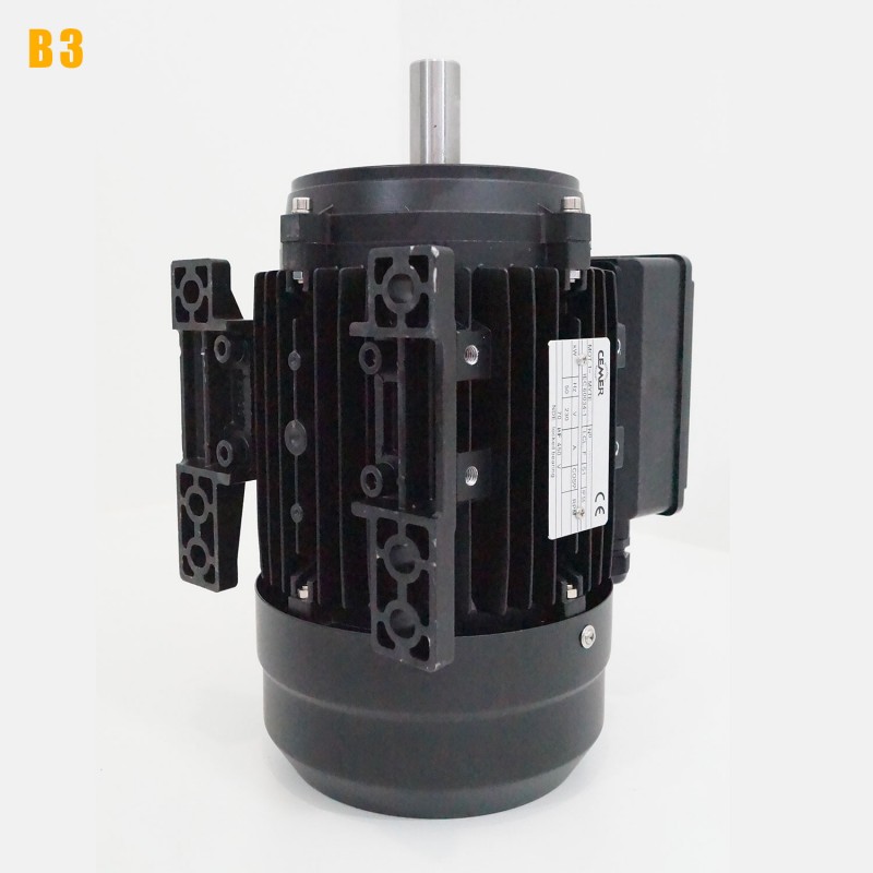 Moteur électrique 220V 0,55 kW 3000 tr/min Condensateur Permanent CEMER MY - Bride B3