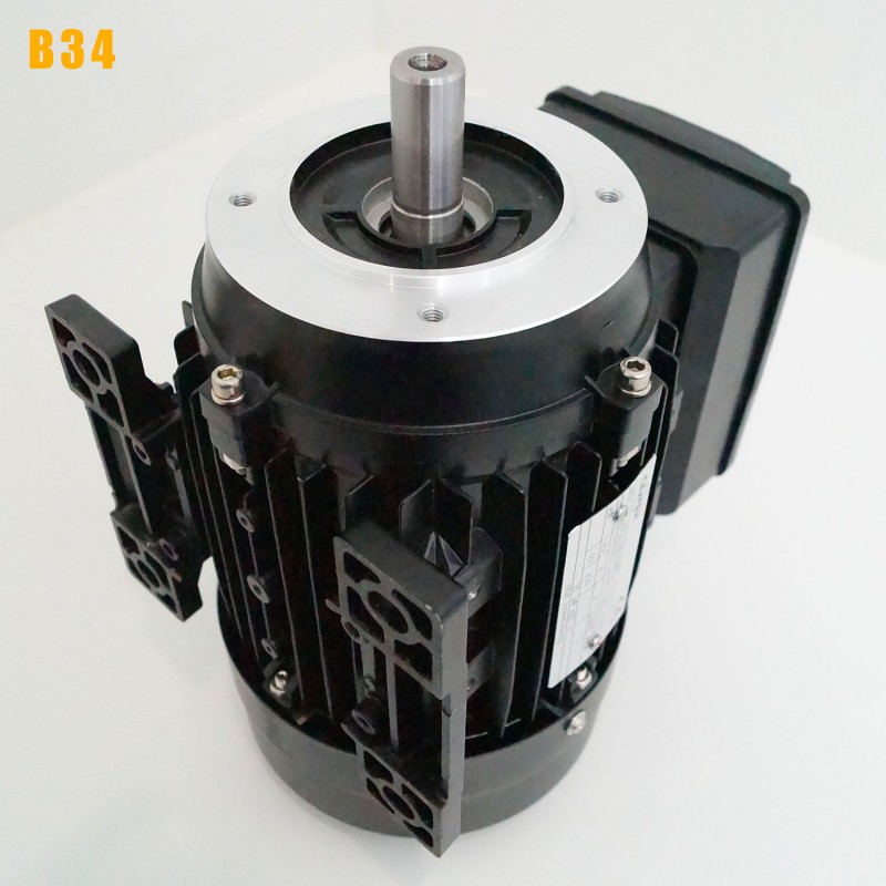 Moteur électrique 220V 1,5 kW 3000 tr/min Condensateur Permanent CEMER MY - Bride B34