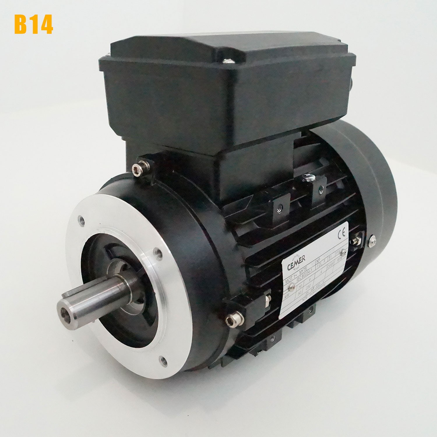 Moteur électrique 220V 0,55 kW 3000 tr/min Double Condensateur CEMER ML - Bride B14