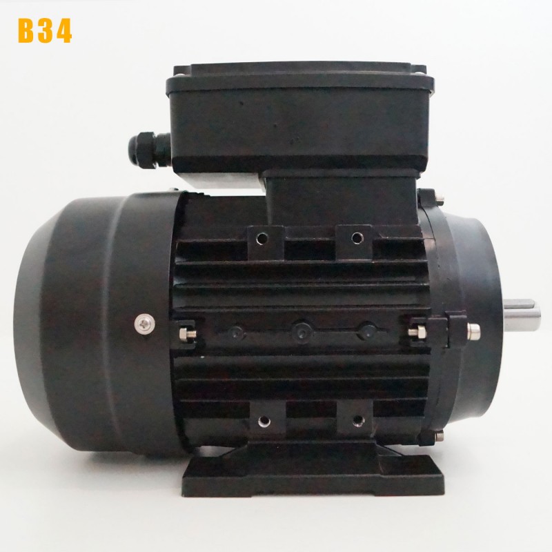 Moteur électrique 220V 1,5 kW 3000 tr/min Double Condensateur CEMER ML - Bride B34