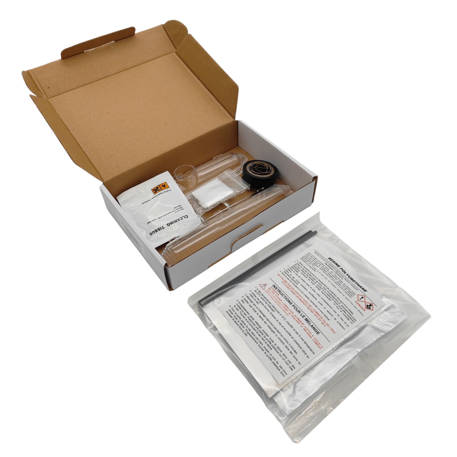 Boitier Résine de Jonction Droite - Kit pour Câble Basse Tension jusqu'à 4x10mm²