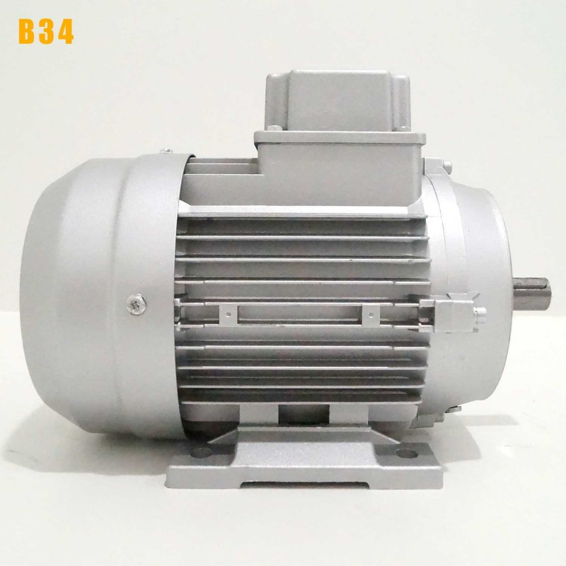 Moteur électrique triphasé 230/400V 5.5 kW 1500 tr/min - MH3132S4B34 Alu Bride B34