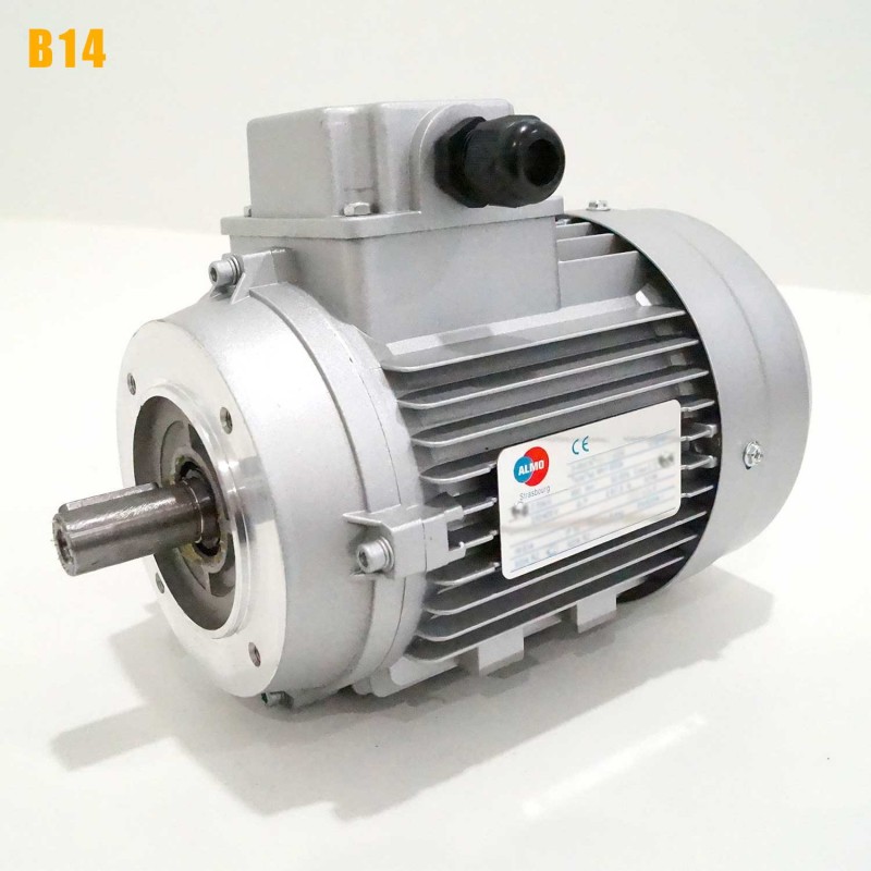 Moteur électrique triphasé 230/400V 5.5 kW 1500 tr/min - MH3132S4B14 Alu Bride B14