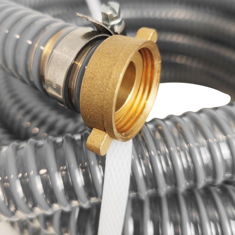 Tuyau d'Aspiration Pompe 1" Garden Jet long. 10m diamètre 25mm - Embout laiton