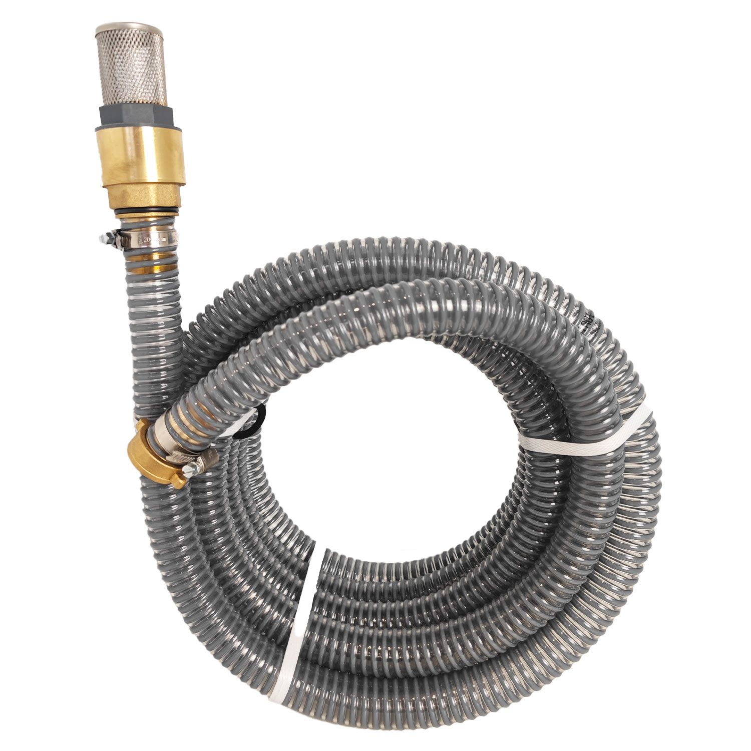 Tuyau d'Aspiration Pompe 1" Garden Jet long. 10m diamètre 25mm - Embout laiton