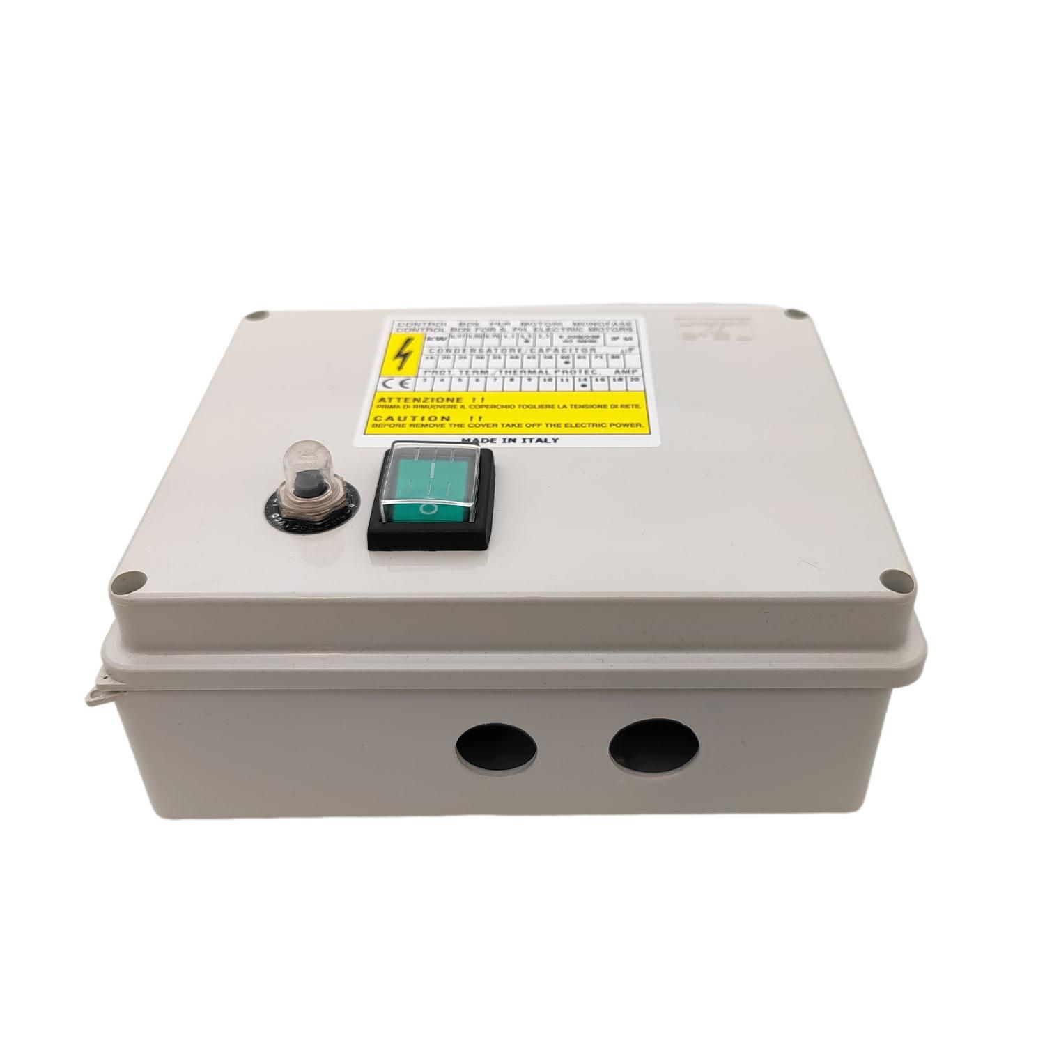 Coffret de Démarrage C-BOX 1.5kW 60uF pour Pompe Immergée 220V Mono