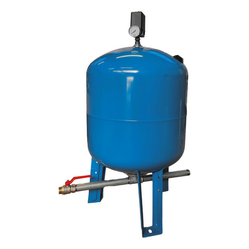 Kit Surpresseur Eau Vertical 200L - 1" avec Pressostat et Manomètre