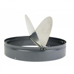 Volet horizontal automatique de surpression métallique-fonctionnement par gravité Ø40