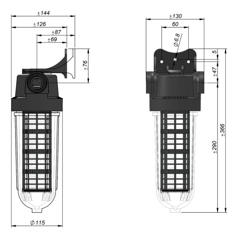 Filtre à charbon actif - Cintropur SL 240 TE-CTN 3/4''