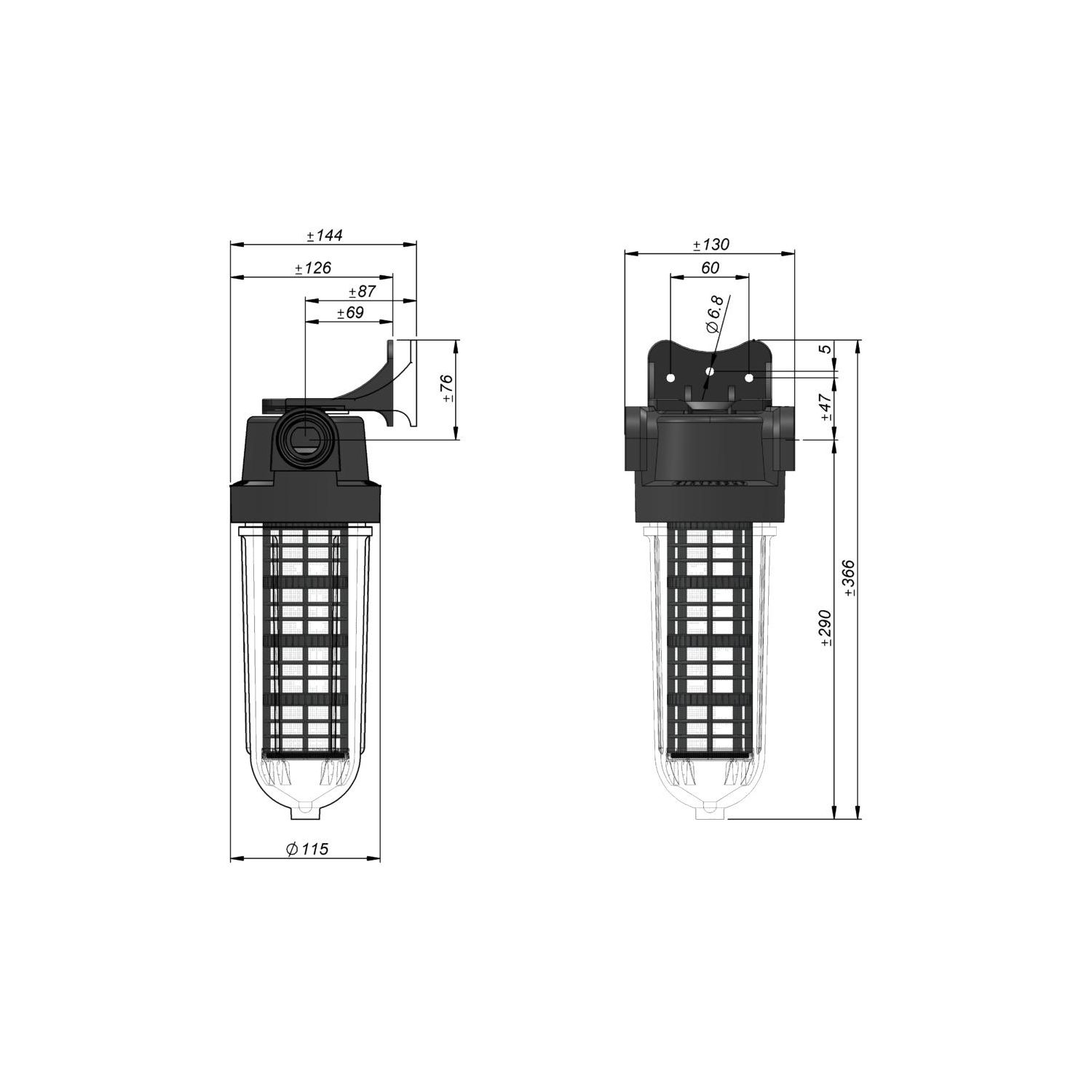 Filtre à charbon actif - Cintropur SL 240 TE-CTN 3/4''