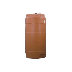 Cuve 10000L aérienne de récupération d'eau - Réservoir vertical terracotta - ELBI CV10000