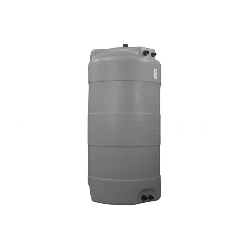 Cuve 300L aérienne de récupération d'eau - Réservoir vertical gris - ELBI CV300