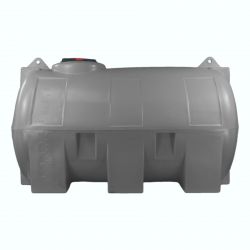 Cuve 5000L aérienne de récupération d'eau - Réservoir horizontal gris - ELBI CHO5000