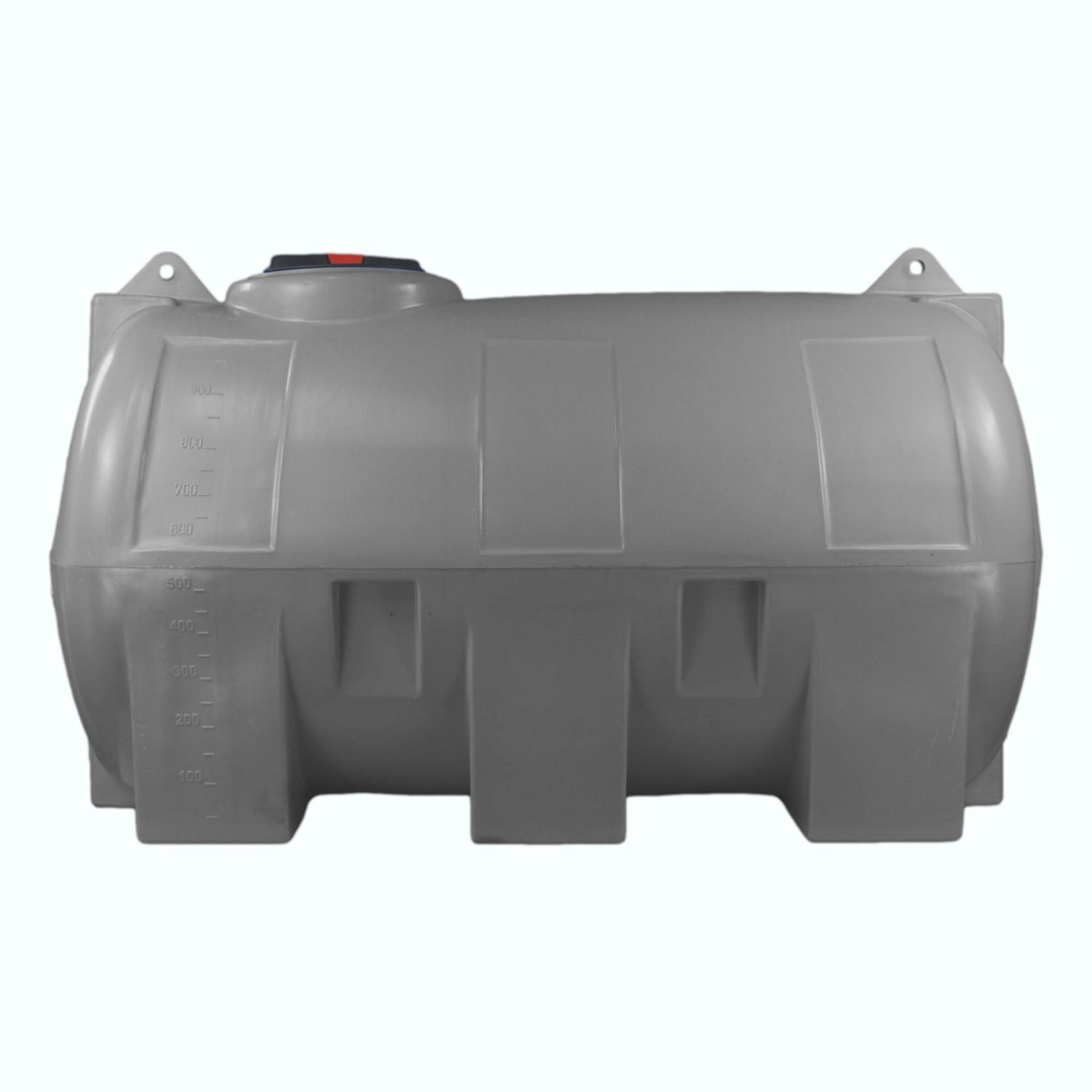 Cuve 3000L aérienne de récupération d'eau - Réservoir horizontal gris - ELBI CHO3000