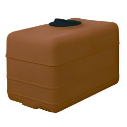 Cuve 500L aérienne de récupération d'eau - Réservoir cubique terracotta - ELBI CB500