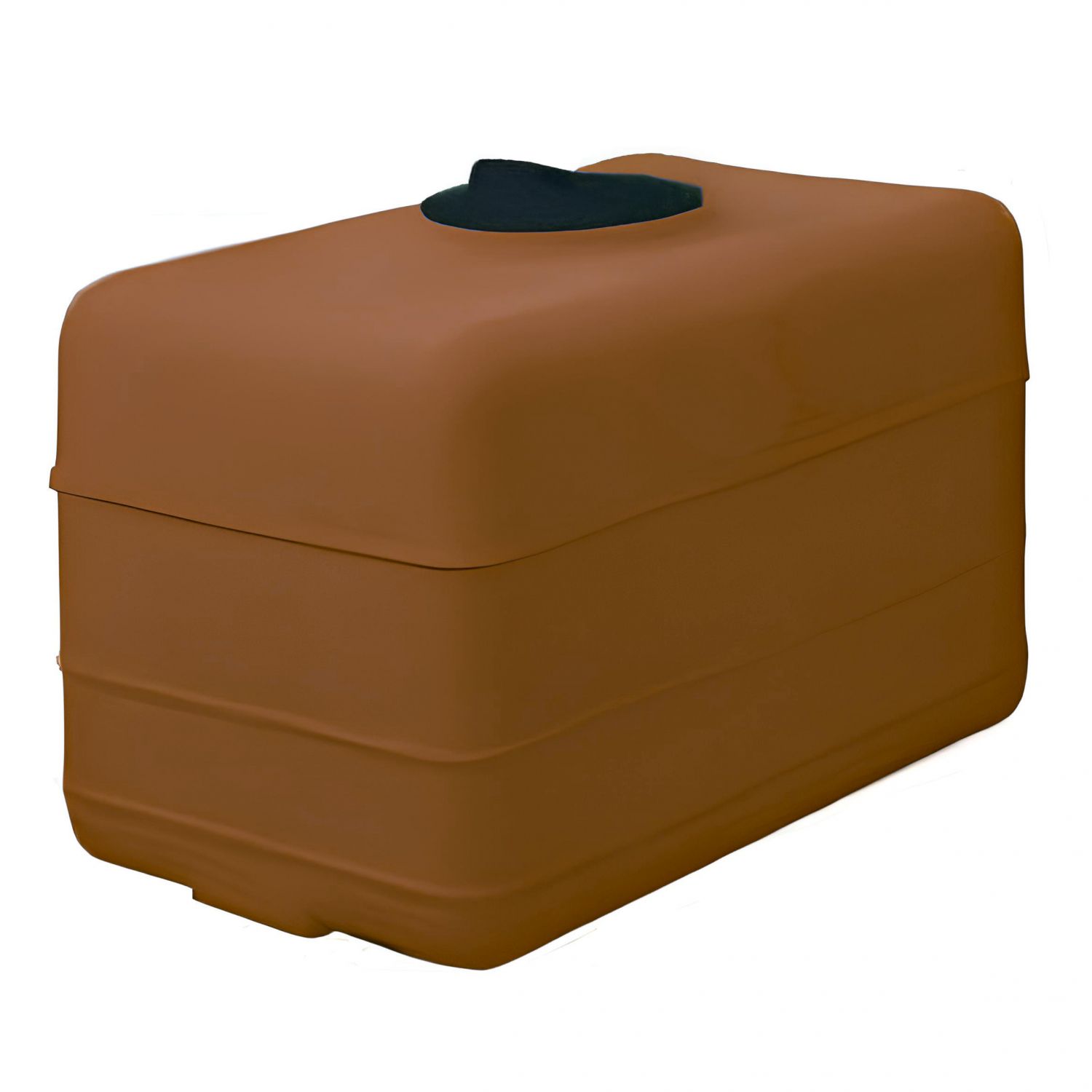 Cuve 500L aérienne de récupération d'eau - Réservoir cubique terracotta - ELBI CB500