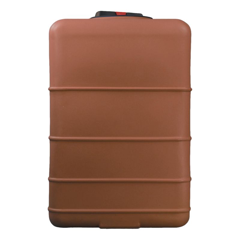 Cuve 500L aérienne de récupération d'eau - Réservoir cubique terracotta - ELBI CBA500