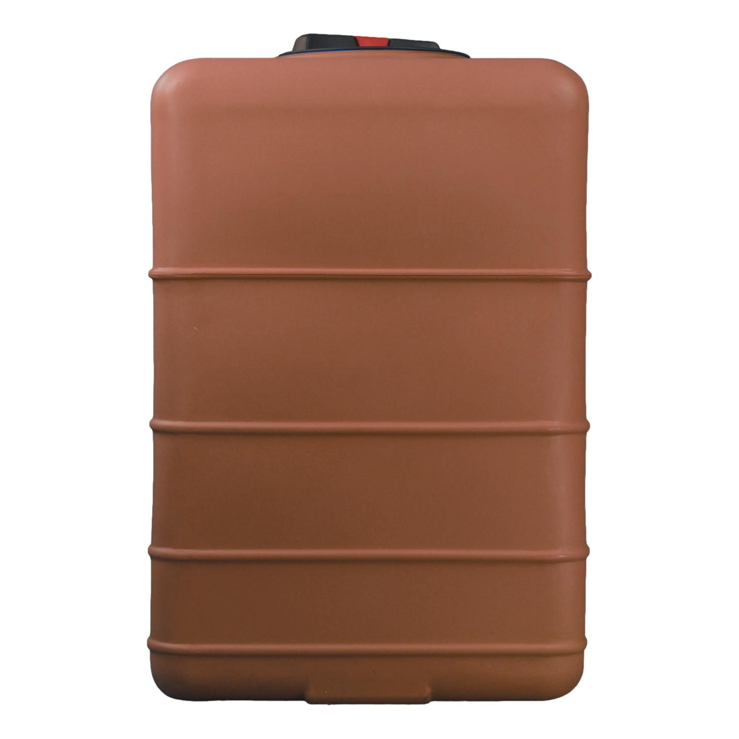 Cuve 500L aérienne de récupération d'eau - Réservoir cubique terracotta - ELBI CBA500