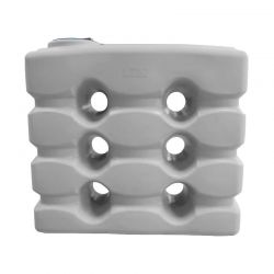 Cuve 3000L aérienne de récupération d'eau - Réservoir compact gris - ELBI CPN3000
