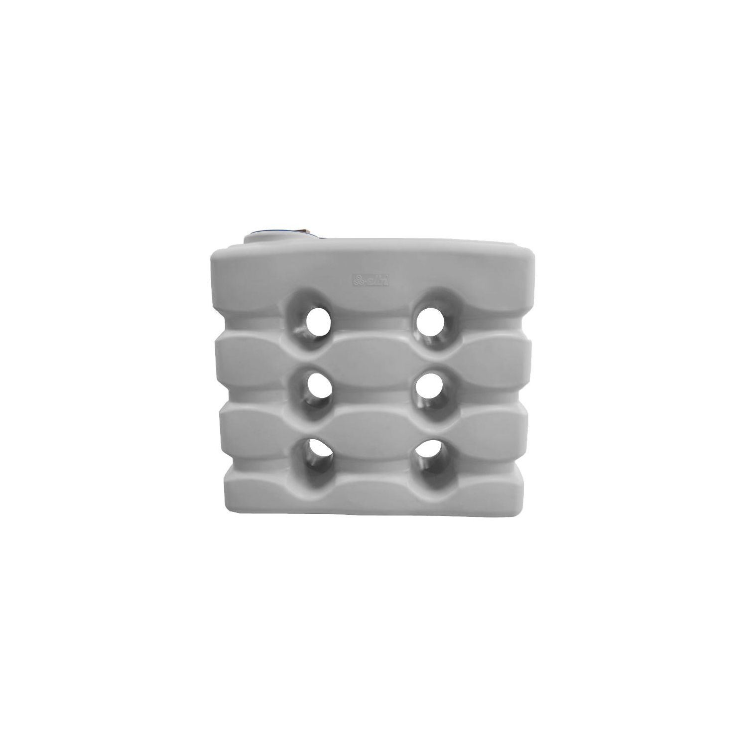 Cuve 2000L aérienne de récupération d'eau - Réservoir compact gris - ELBI CPN2000